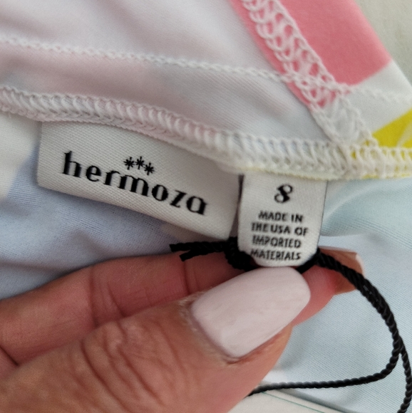 HERMOZA LEAFY PRINT SWIM TOP - Picture 8 of 12